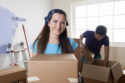 Professional movers loading a truck in Croydon