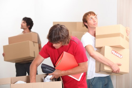 Expert packing and preparation during a commercial move
